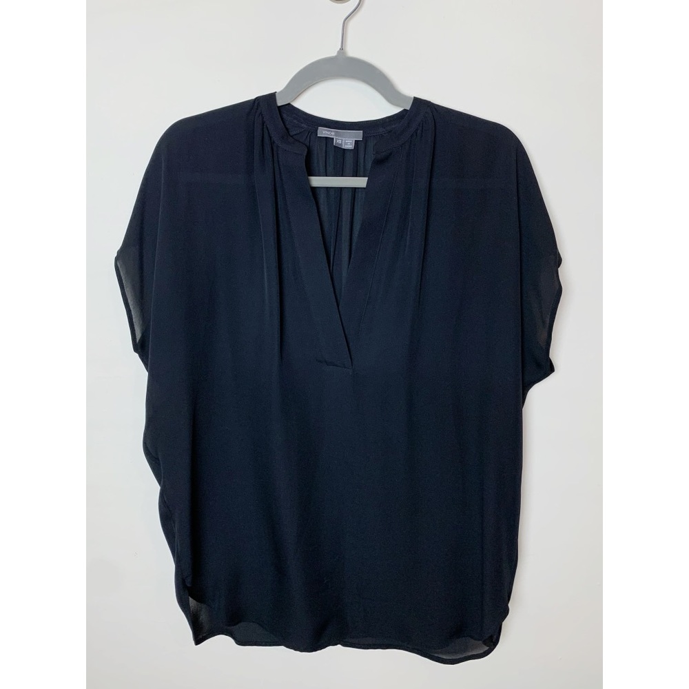 VINCE | Sheer Silk Top
